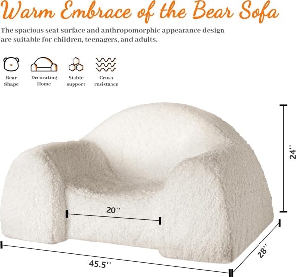 Plush Bean Bag Armchair for Adults, Teens, and Kids Sofa - Image 5