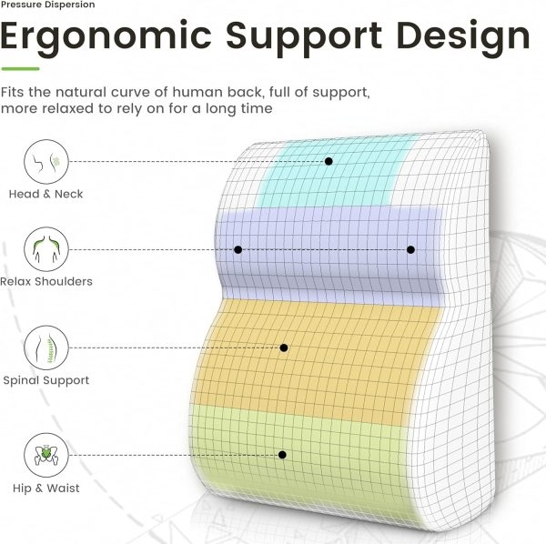 Comfort Backrest Reading Pillow for Bed & Sofa Use - Image 3