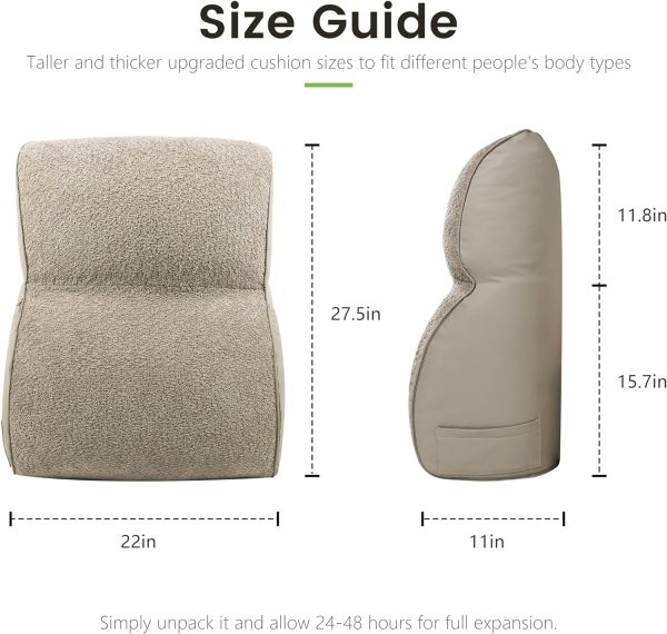 Comfort Backrest Reading Pillow for Bed & Sofa Use - Image 6