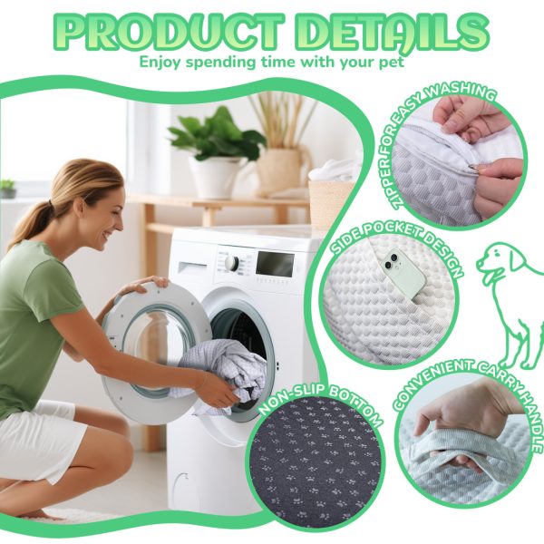 2-in-1 Memory Foam Dog & Human Bed - Foldable & Washable - Image 5