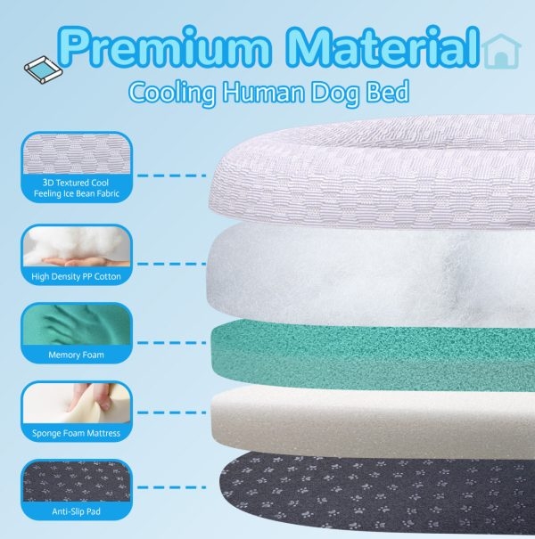 2-in-1 Memory Foam Dog & Human Bed - Foldable & Washable - Image 9