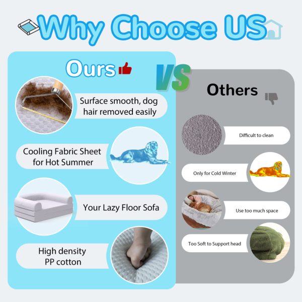2-in-1 Memory Foam Dog & Human Bed - Foldable & Washable - Image 12