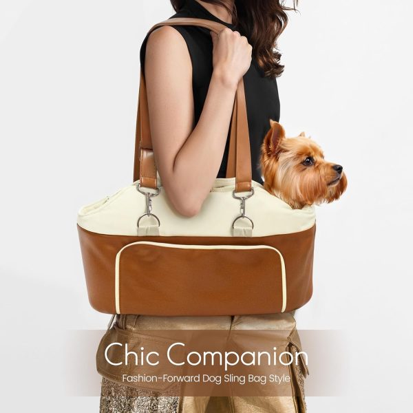 Safe & Compact Pet Car Seat - Leather Booster for Small Animals - Image 3