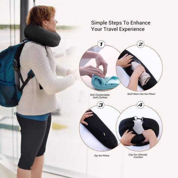 Portable Neck Pillow, Clothes-Stuffable, Ideal for Trips - Image 5
