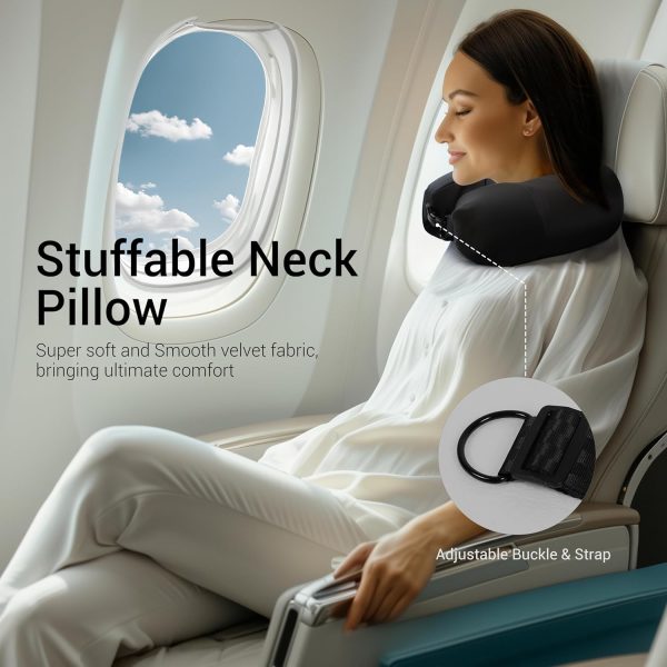 Portable Neck Pillow, Clothes-Stuffable, Ideal for Trips - Image 7