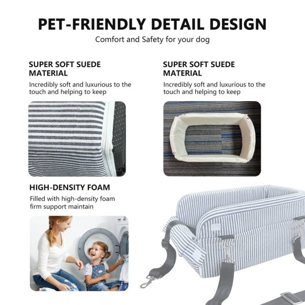 Portable Small Pet Car Seat, Front Seat Safety for Dogs & Cats - Image 5