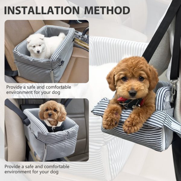 Portable Small Pet Car Seat, Front Seat Safety for Dogs & Cats - Image 7