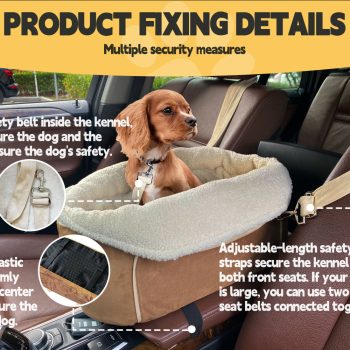 small dog car seat with safety belt 2170
