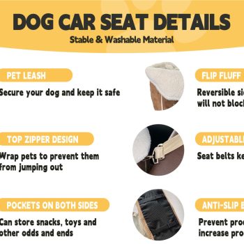 small dog car seat with safety belt 2173