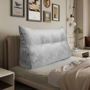 bed wedge pillow light grey 2387
