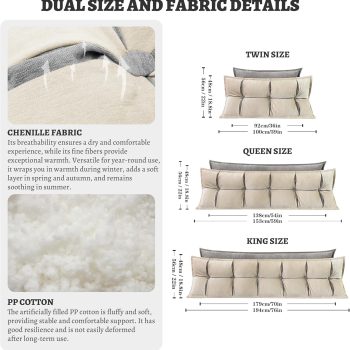 headboard backrest pillows soft wedge 02