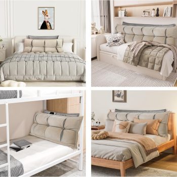 headboard backrest pillows soft wedge 04