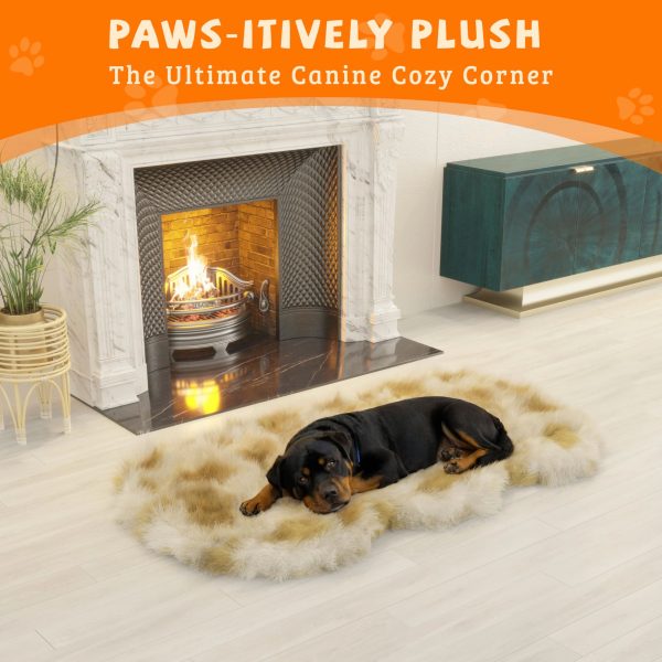 Luxury Faux Fur Dog Mat Orthopedic Memory Foam, Washable - Image 6