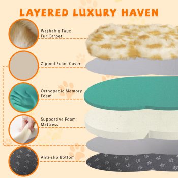 luxury faux fur dog mat 06