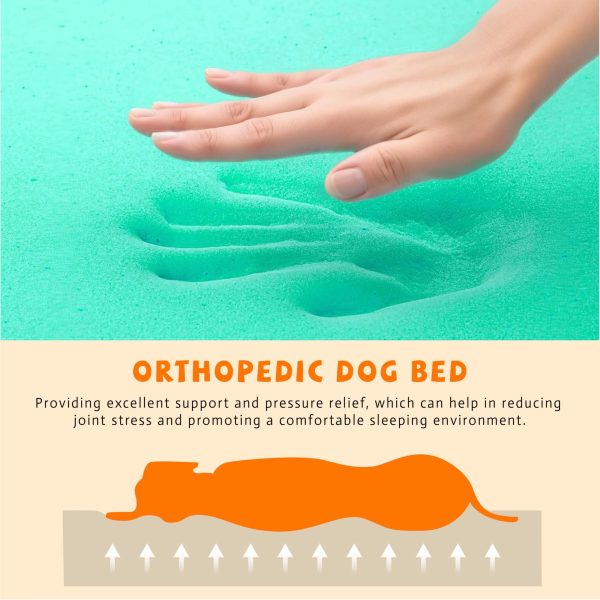 Luxury Faux Fur Dog Mat Orthopedic Memory Foam, Washable - Image 8