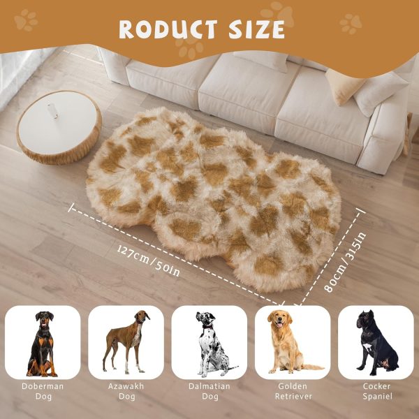 Luxury Faux Fur Dog Mat Orthopedic Memory Foam, Washable - Image 10