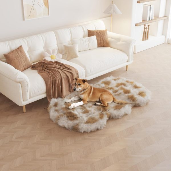 Luxury Faux Fur Dog Mat Orthopedic Memory Foam, Washable - Image 12