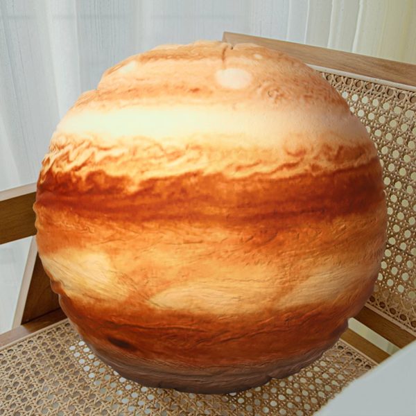 3D Planet Throw Pillows, Solar System Decor, Soft Cushion (Jupiter) - Image 3