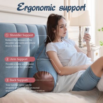 reading pillow with arms back lumbar support 2414