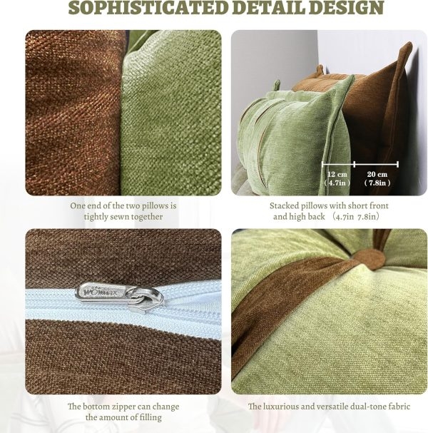 2-Pack Soft Reading & Backrest Support Pillow Cushions - Image 7