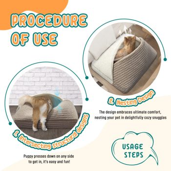 small dog cat cave bed 2424