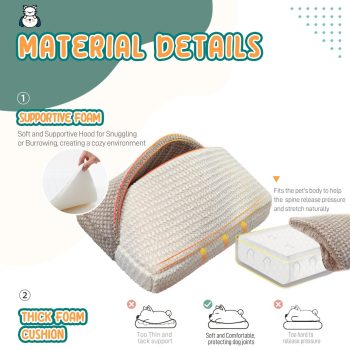 small dog cat cave bed 2427