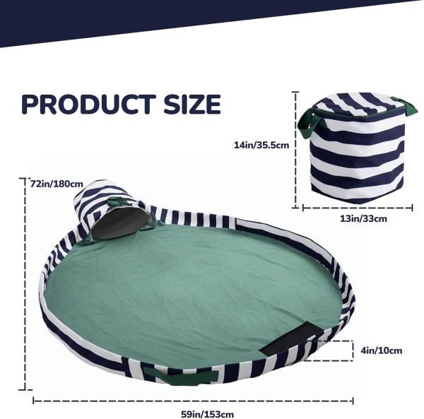 Large Toy Storage Bin & Play Mat for Kids, Doll Organizer - Image 3