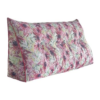 Bed Wedge Pillow Backrest Support with Side Pocket