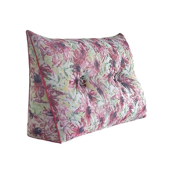 Bed Wedge Pillow Backrest Support with Side Pocket - Image 11