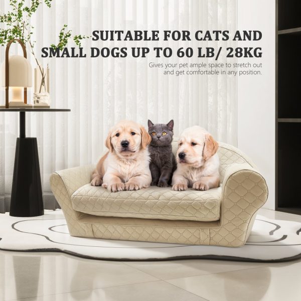 Luxurious and Comfortable Expandable Pet Couch Bed - Image 2