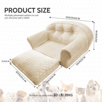 comfortable pet couch bed 2430