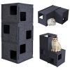felt cat cave condo tunnel bed 3558