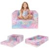 kids sofa bed fold out couch lounger 01
