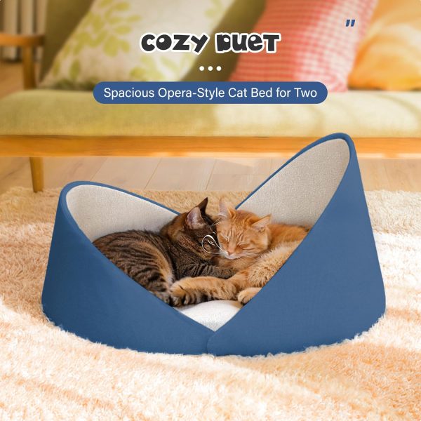 Large Shell Shaped Cat Couch - Modern Cat Bed - Image 4