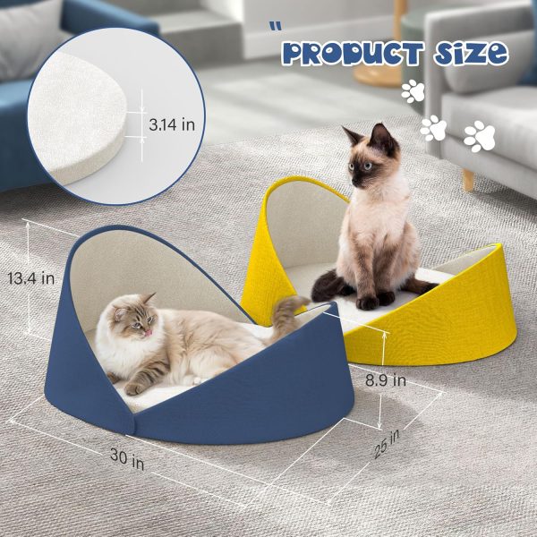 Large Shell Shaped Cat Couch - Modern Cat Bed - Image 6