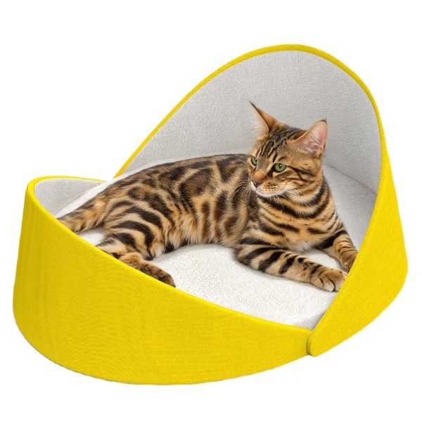 Large Shell Shaped Cat Couch - Modern Cat Bed - Image 8