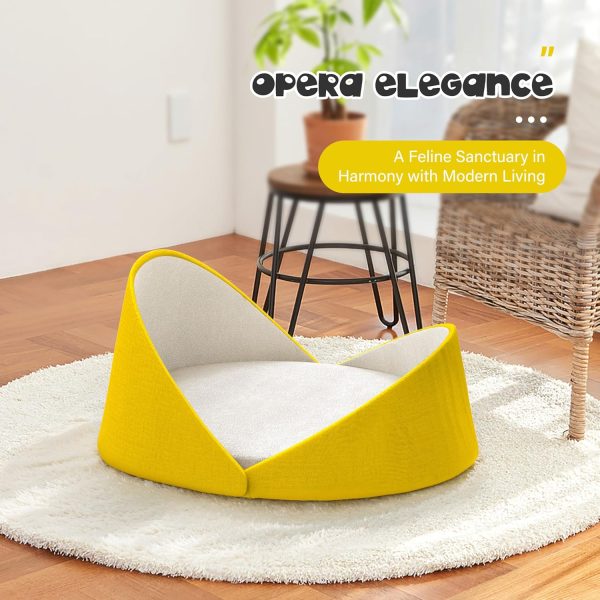 Large Shell Shaped Cat Couch - Modern Cat Bed - Image 9