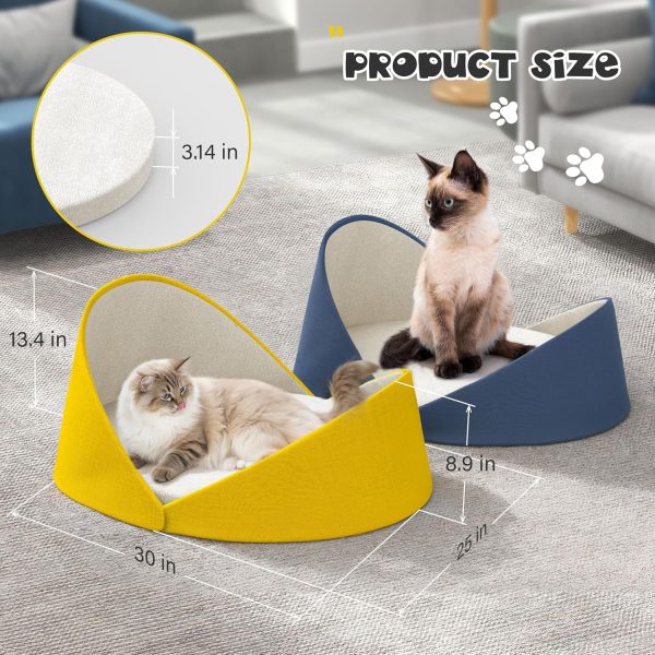 Large Shell Shaped Cat Couch - Modern Cat Bed - Image 12