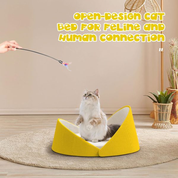 Large Shell Shaped Cat Couch - Modern Cat Bed - Image 14