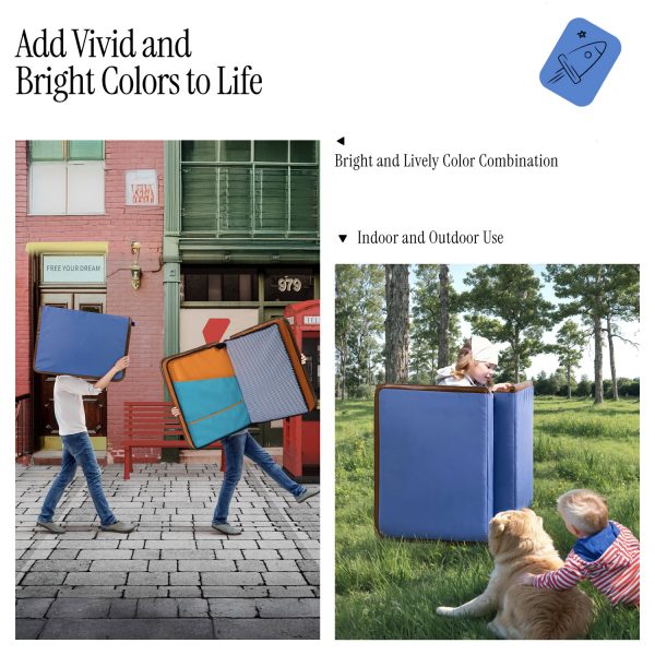 Foldable Book Shaped Floor Pillow Cushion, Unique Fun Gift - Image 4