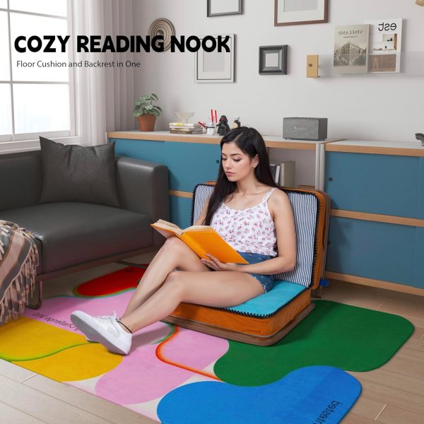 Foldable Book Shaped Floor Pillow Cushion, Unique Fun Gift - Image 7