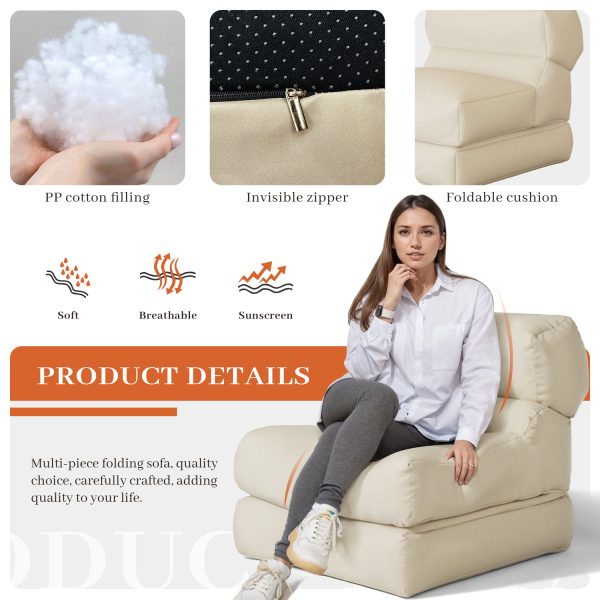 Versatile Fold-Out Couch & Chair Bed for Home/Outdoor - Image 4
