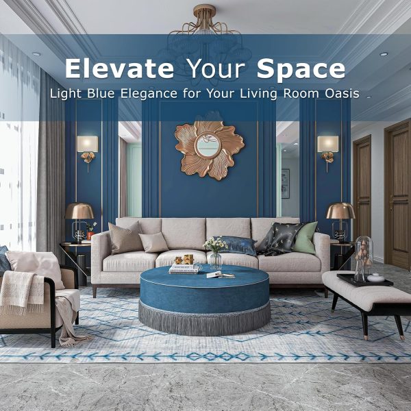 Round Ottoman Table with Tassel, Cushioned for Bedroom & Living - Image 4