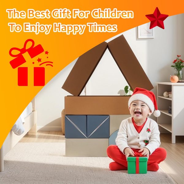 Indoor Kids Playroom Furniture, 7Pcs Modular Foam Sofa - Image 5